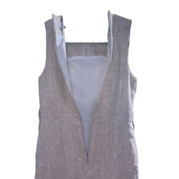 IRIS Setlakwe linen blend sleeveless mini dress with pockets Size - Picture 6 of 11